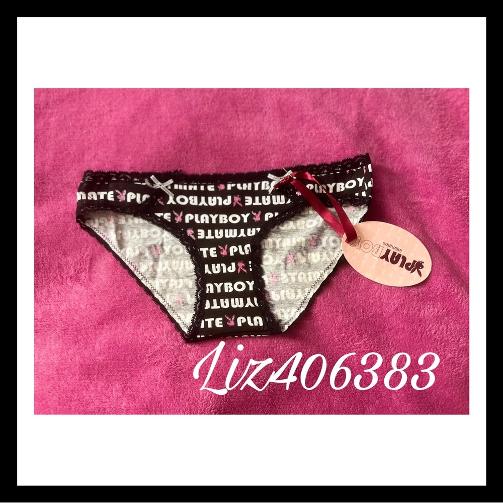 Black and white deadstock Y2K Playboy Underwear size small with tag❣️ brand NEW